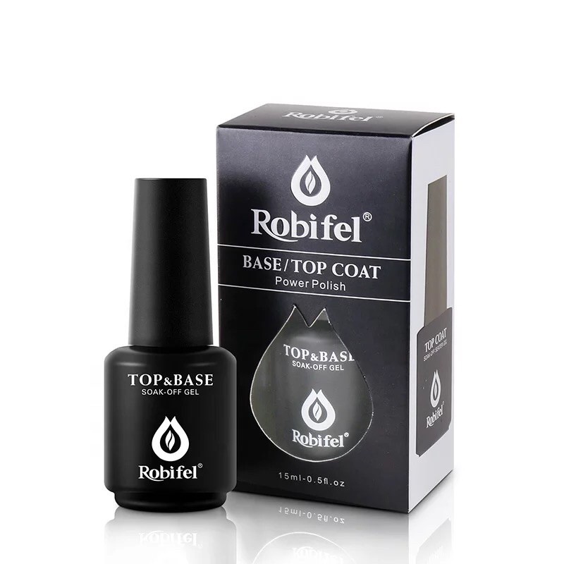 Robifel Base Coat &amp; Top Coat 15ml Made In Korea