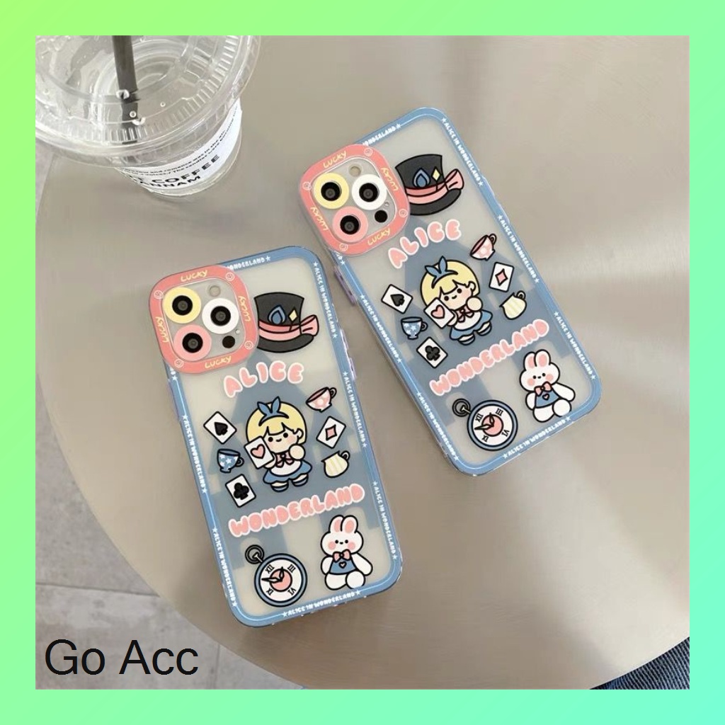 FH26 Softcase Slide Camera Lens Alice Wonderland Xiaomi Redmi 9 Prime 9A 9i 9C 9T Note 8 Pro 9 Poco M3 X3 Pro, Samsung A02/M02 A02s/M02s A10 A10s A11/M11 A12 A20/A30/M10s A20s A21s A50 A50s A30s J2 Prime