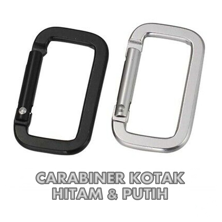 gantungan karabiner KOTAK / pengait carabiner keychain