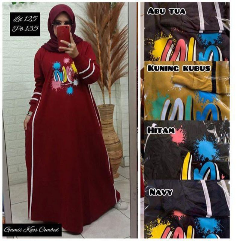 Gamis Zolaqu Katun Combed jumbo 18