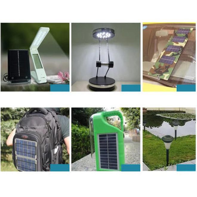 Solar Panel Portable Mini 6V 1W Modul Diy Cell Charger Cas 18650 Promo Awal Tahun