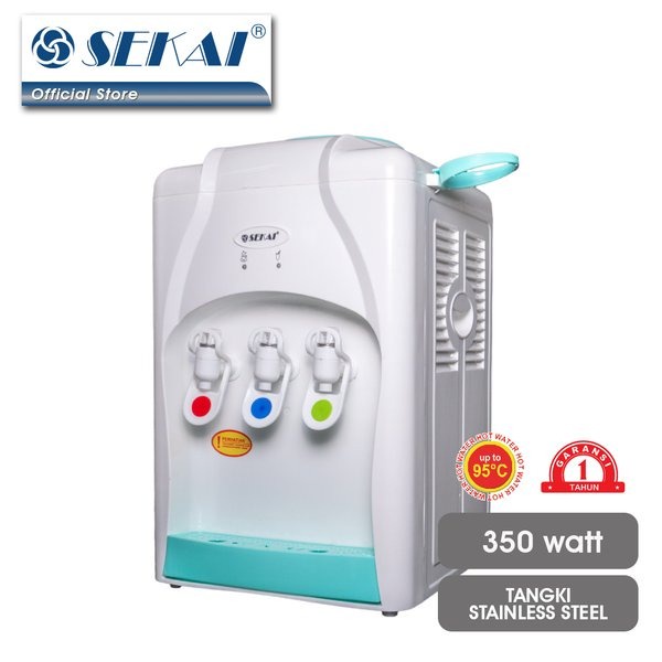 Sekai WD 333 Dispenser 3in1 Hot/Normal/Cold Dispenser Air Panas Portable kapasitas 0.6 L.