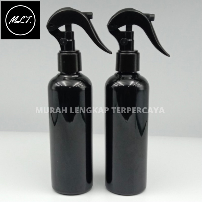 BOTOL TRIGER SPRAY 250 ML HITAM / BOTOL 250ML SPRAY TRIGGER HITAM TRIGER SPRAY HITAM GLOSSY BOTOL BR 250ML PET HITAM TRIGGER SPRAY HITAM