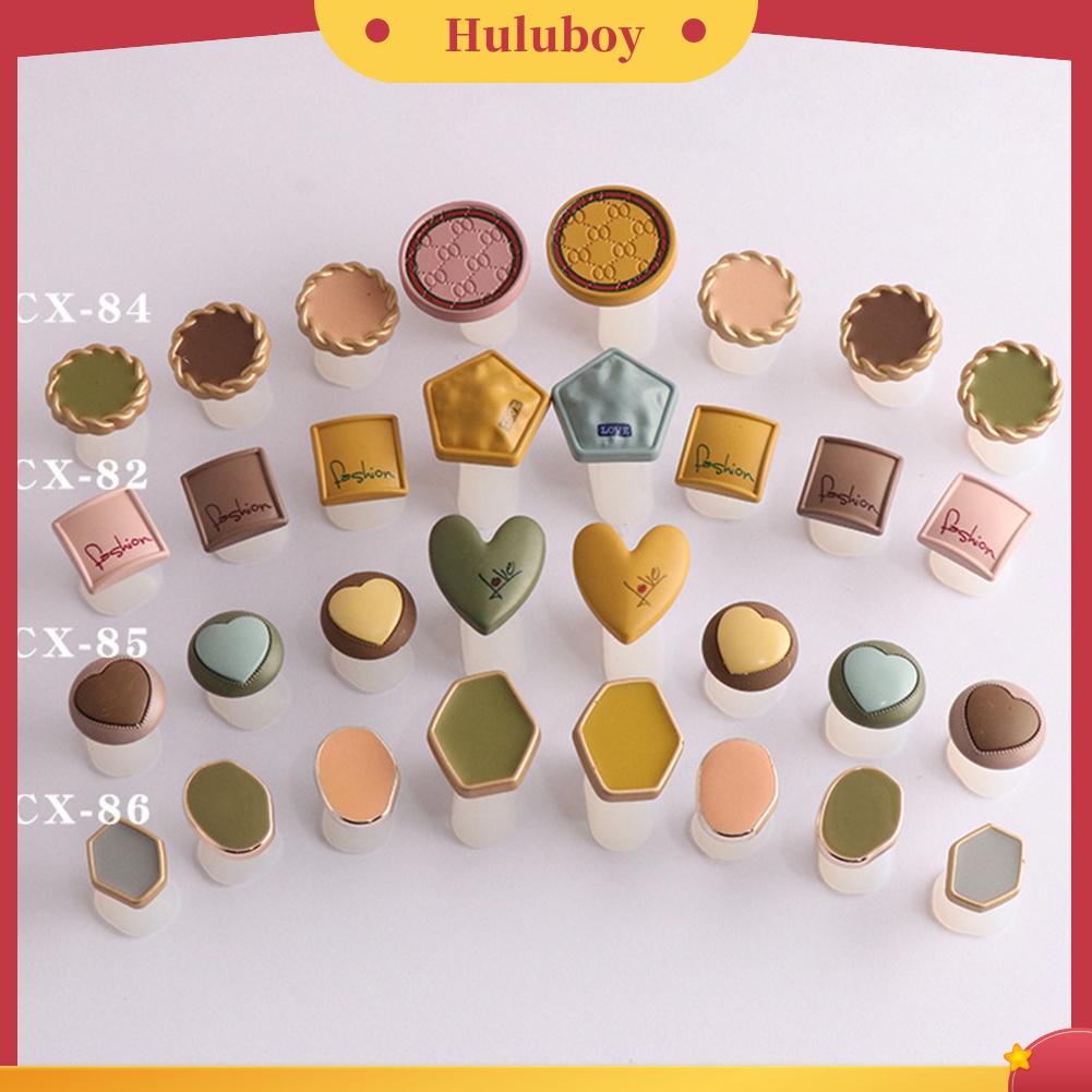 Huluboy Huluboy♡ 8pcs / Set Pemisah Jari Kaki Bentuk Hati / Kotak Bahan Silikon Untuk Pedicure DIY