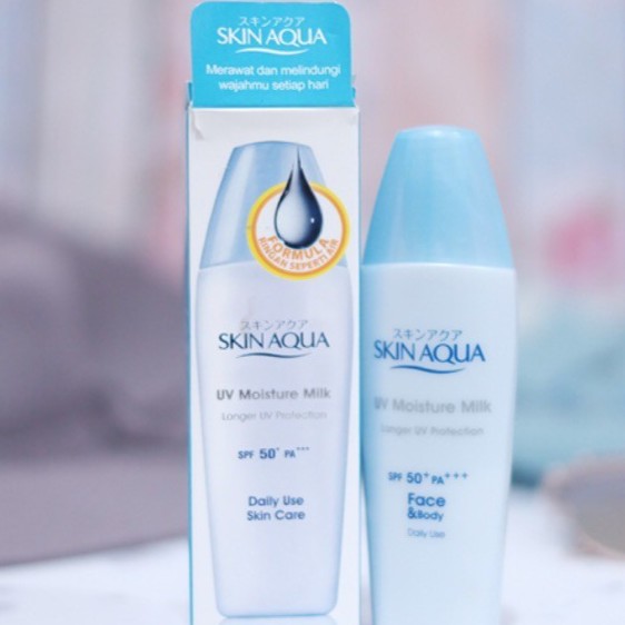 Skin Aqua Uv Moisture Milk Spf 50 Pa 40ml Shopee Indonesia