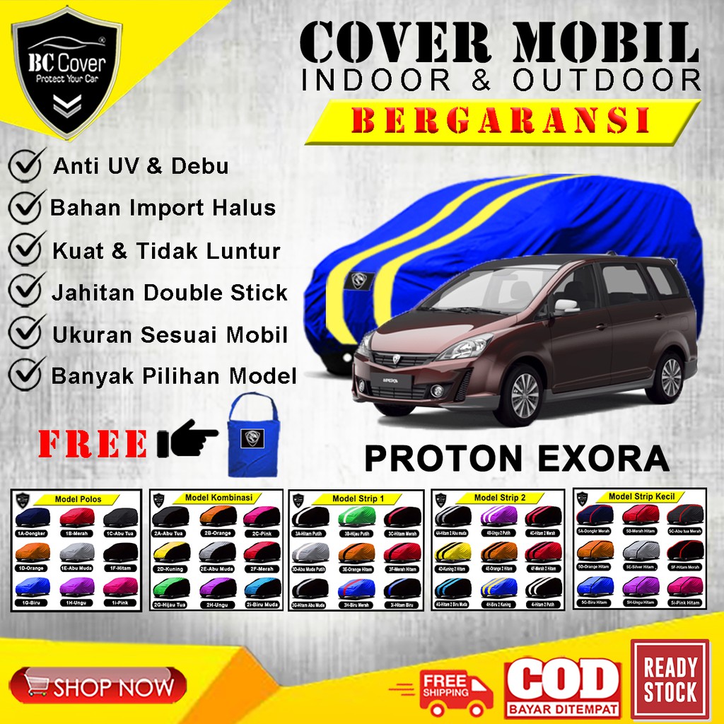 Cover Mobil Prootn Exora / Sarung Proton Exora Selimut Mantel Pelindung Jas Mantol Kerudung Penutup Tutup Mobil Exora Outdoor