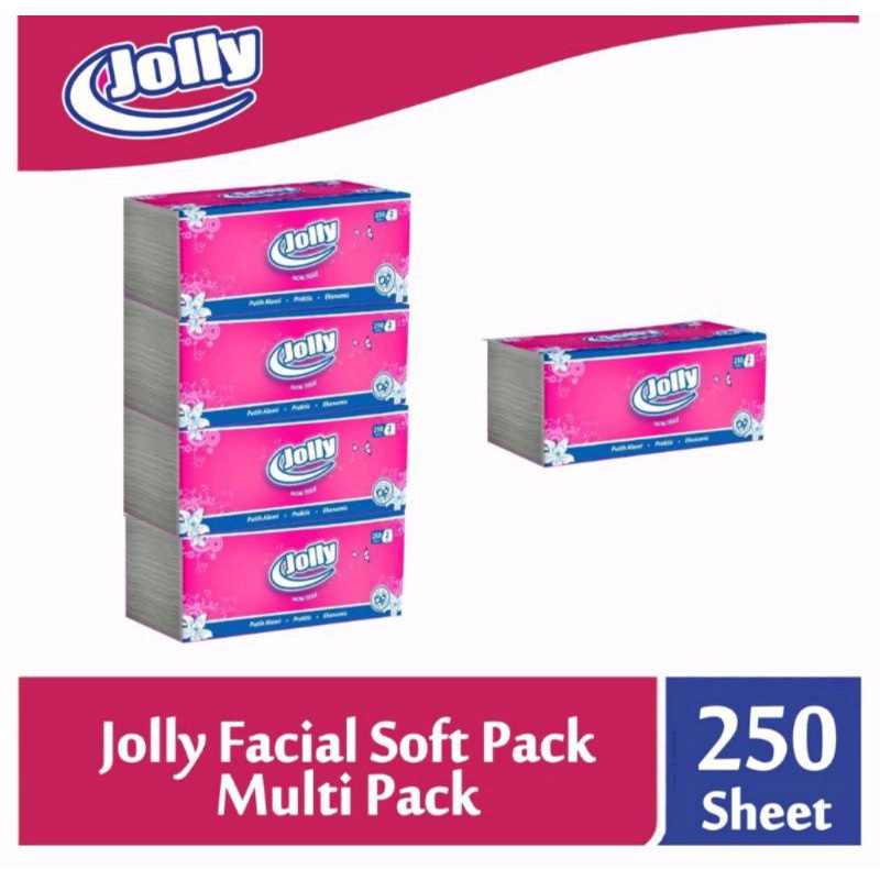 Tisu Tissue JOLLY 250 sheets 2ply