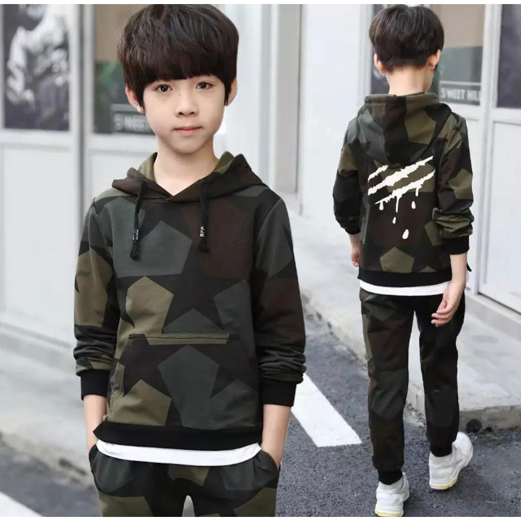 PROMO-SETELAN SWEATER HOODIE  STAR ARMY ANAK LAKI LAKI BAJU ANAK LAKI LAKI PAKAIAN ANAK LAKI LAKI HOODIE ANAK LAKI LAKI SETELAN HOODIE ANAK TERBARU TERLARIS HOODIE ANAK PRINTING