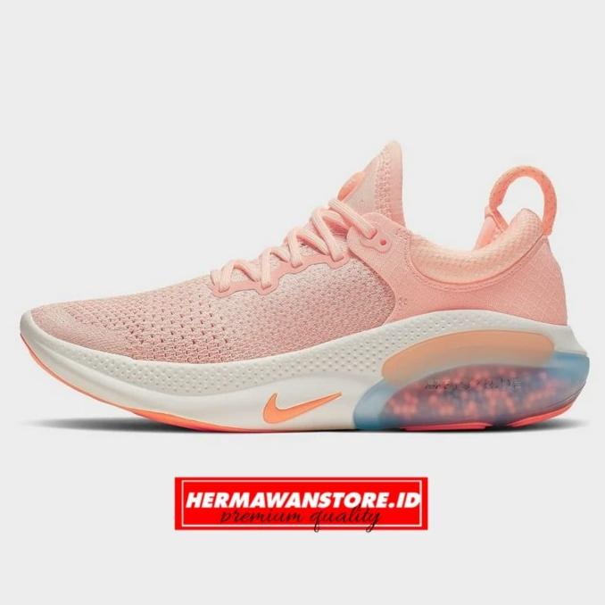 NIKE JOYRIDE RUN FLYKNIT PINK PEACH SUNSET TINT PREMIUM Termurah