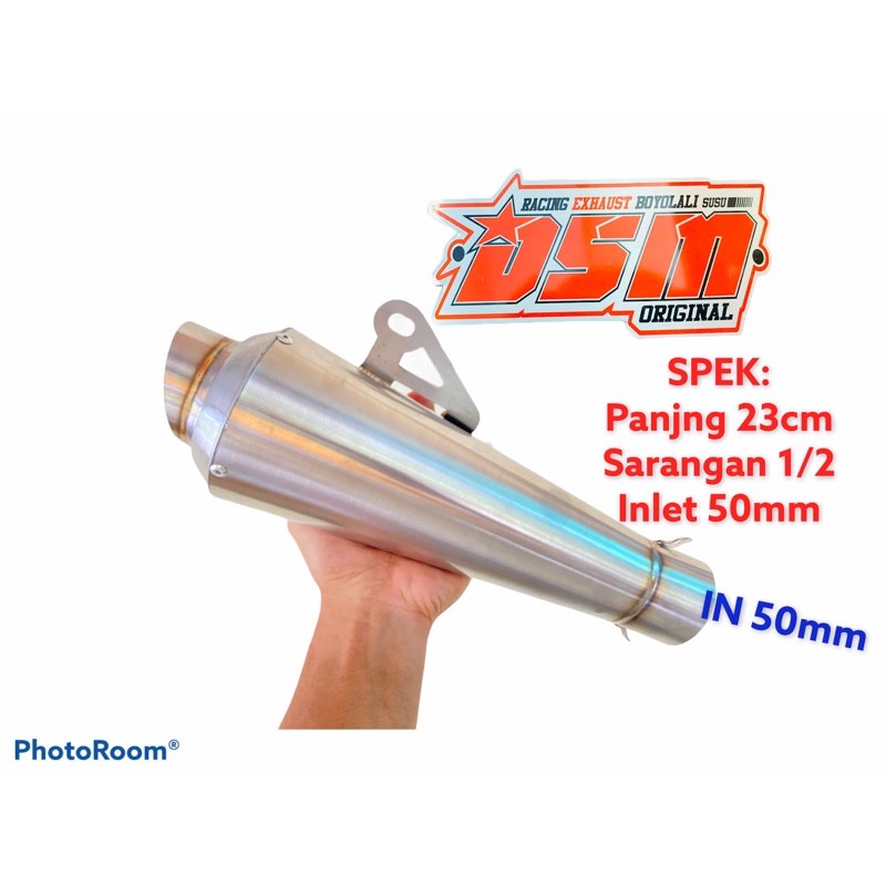 Knalpot polos bukan fantera rjm jrm panjng 23cm sarangan Setengah
