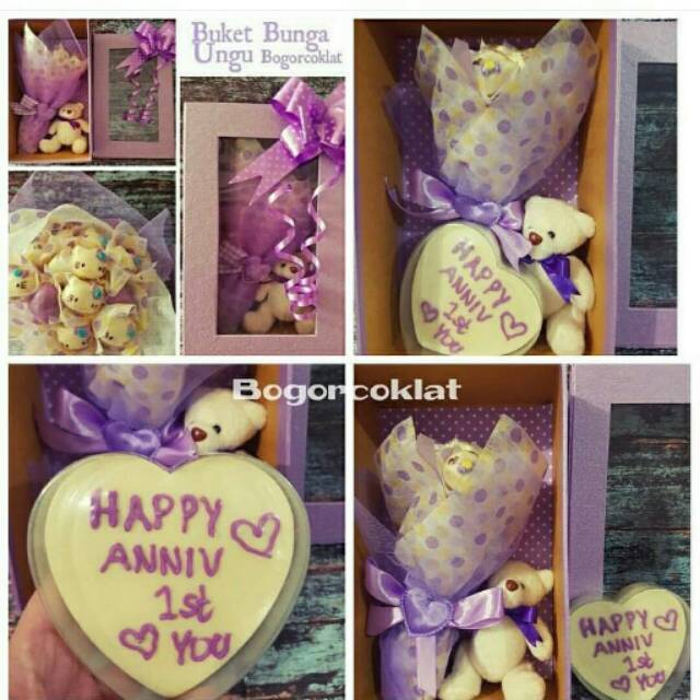 

Hadiah Valentine Buket Bunga + Coklat Ucapan
