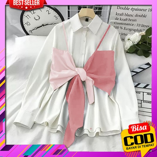 Top Atasan Baju Wanita (Fe-40) Fashion Lengan Panjang Korea Tidak Crop Cod | Outfit Termurah Magnoli