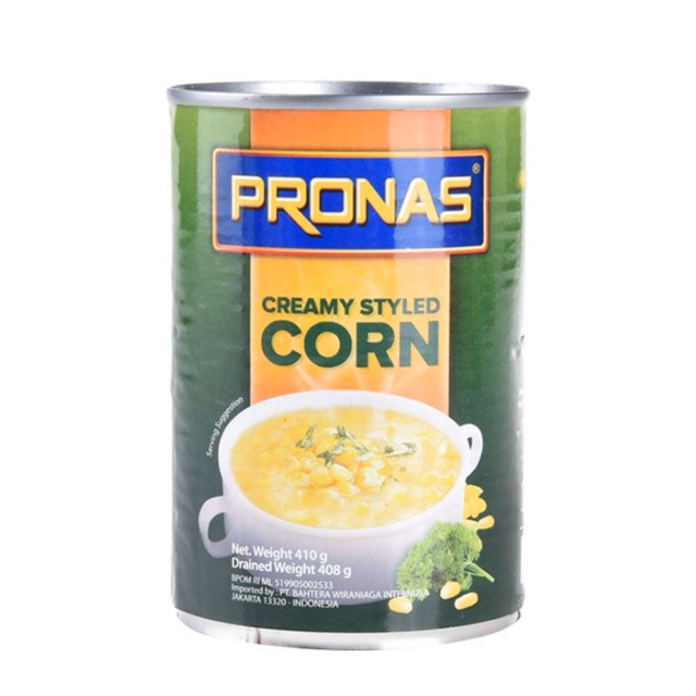 

Pronas Cream Sweet Corn Makanan Kaleng (410G)