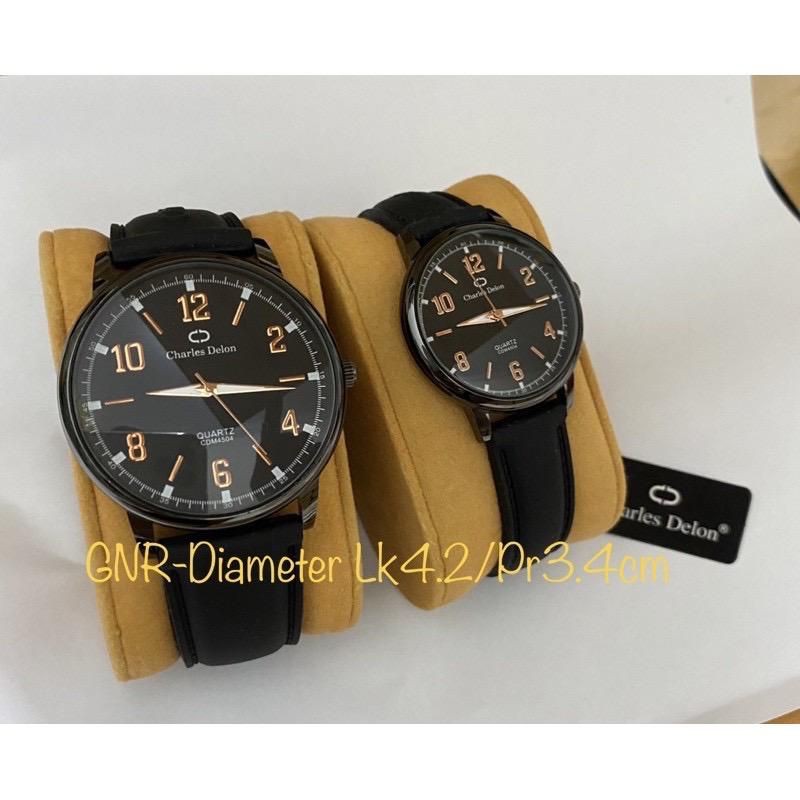 jam tangan couple charles delon rubber original anti air sudah couple