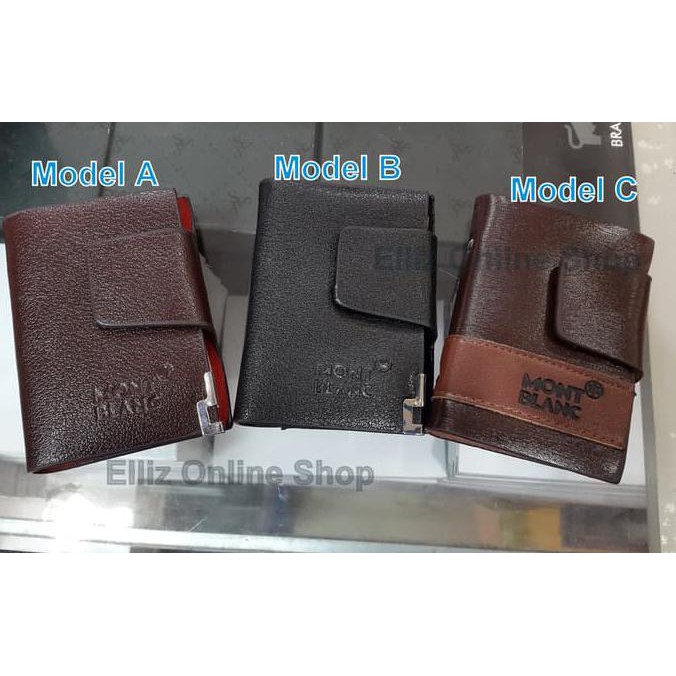 promo dompet/tempat kartu mont blanc isi 24 kartu - best seller - model a terbaru