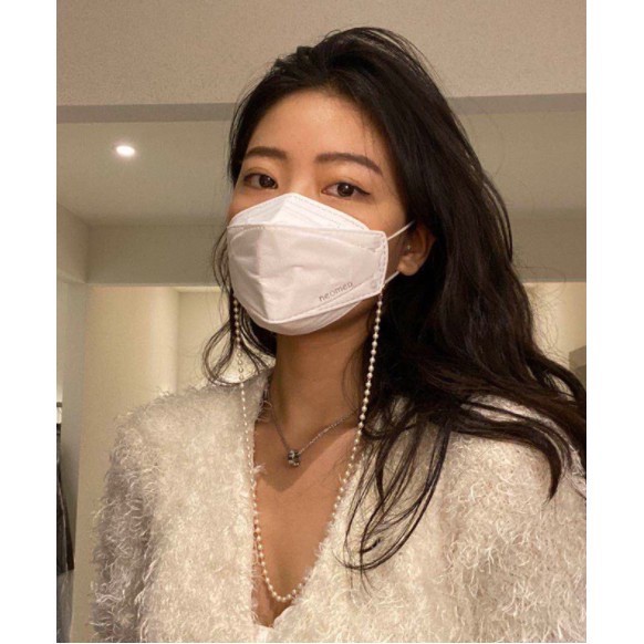 Kalung Strap Masker Tali Masker Kalung Mask Chain Rantai Mutiara Konektor Korea Kekinian