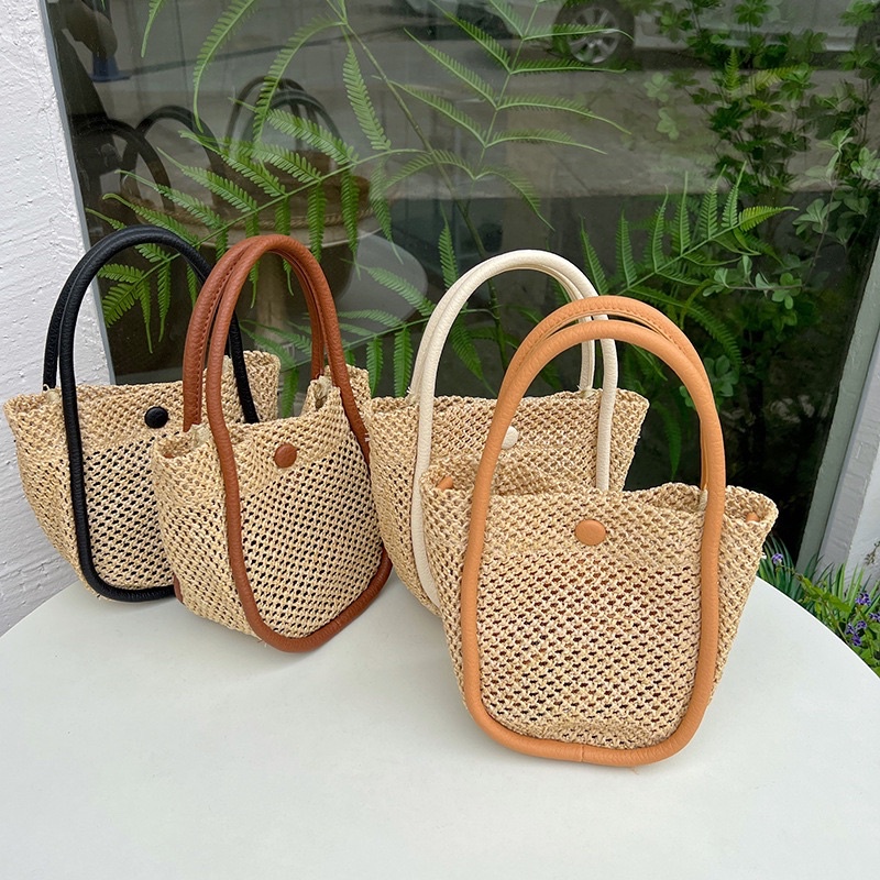 Tas Selempang Wanita Tas Cewek Mini Slingbag Shoulder Straw Bag JS2 8537
