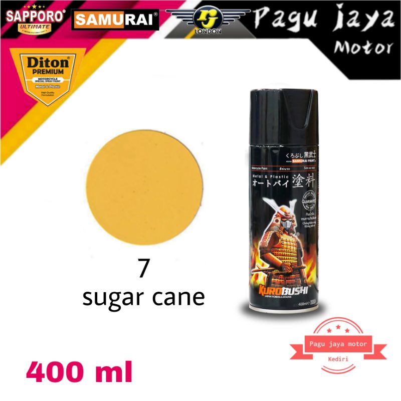 samurai paint 400ml #7 sugar cane cat semprot spray paint pilox pilok