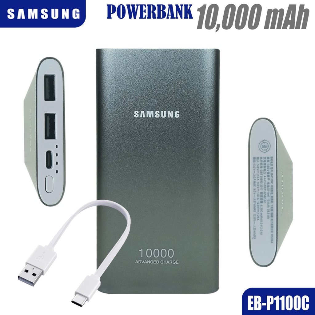 Powerbank Samsung 10000mAh Powercore 10000 mAh USB Type-C Power Bank SAMSUNG Original  EB-P1100C