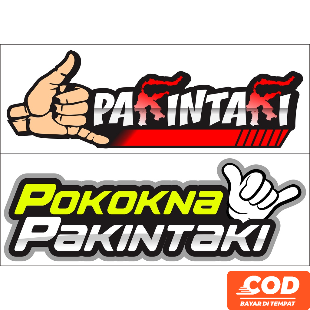 Stiker Kata Kata Viral Makassar Pakintaki Tutupi Baret Kendaraan Waterproof Bisa Custom Dan COD