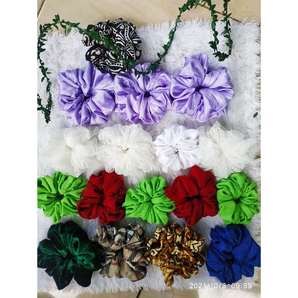 SCRUNCHIE INNER KUNCIRAN HIJAB CEPOLAN JILBAB KHIMAR BERGO IKAT RAMBUT KOREA SCRUNCHIRE IKAT RAMBUT 