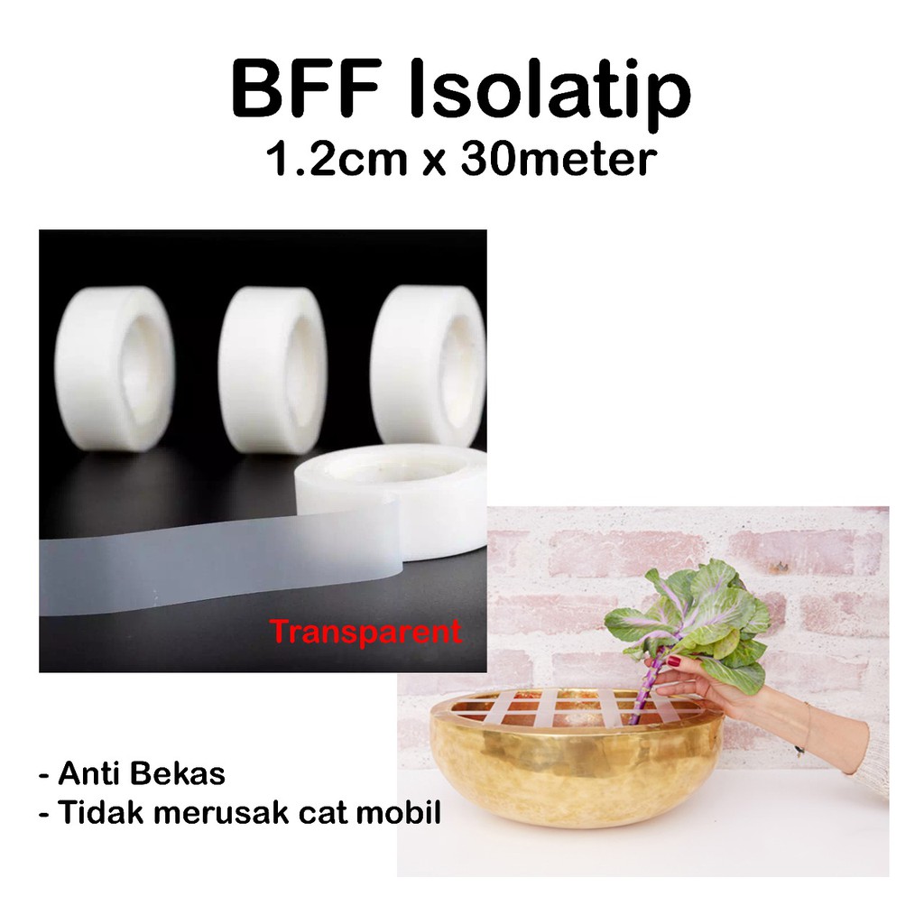 

BFF Isolatip 1.2cm x 30m- Cellotape - Perlengkapan florist - Barang