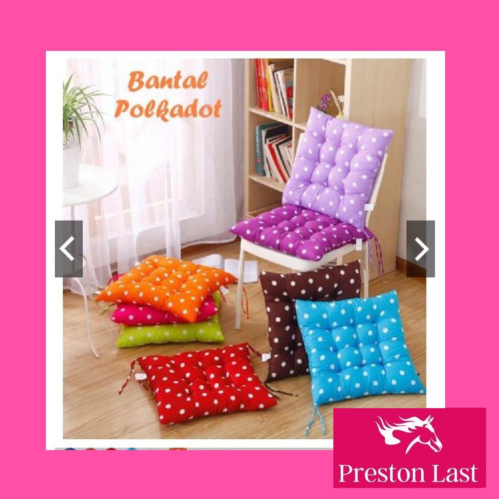 Bantal Sofa Kursi Polkadot 40x40cm Alas Duduk Kursi Bantal Sofa Kursi Polkadot 40x40cm Alas Duduk Kursi