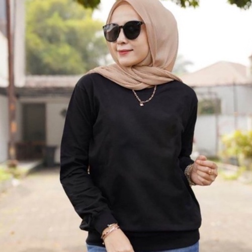 COLLECTION COOLS - BAJU WANITA POLOS (S,M,L,XL,XXL) TERBARU-KAOS DISTRO CEWEK LENGAN PANJANG TRENDY MASA KINI DAN TERLARIS