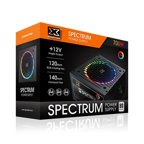 Power Supply Xigmatek Spectrum 700W 80+ (RGB) l PSU Xigmatek 700Watt NAMPOL GAN