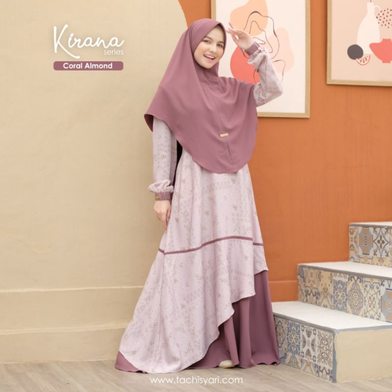 Kirana series dress only by tachi syari fasion terbaru hijab kediri