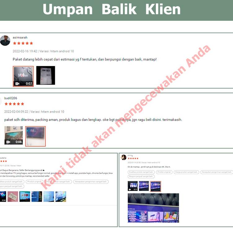 Muraaaahh.. Android Tv Box Ram 2G+16G Rom New STB 5G WIFI Dan Bluetooth Android 10.0 M96mini Smart T