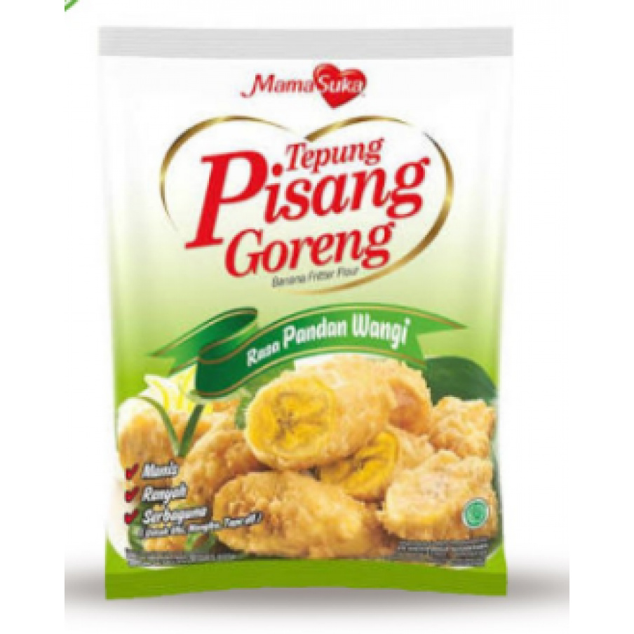 

MAMA SUKA Pandan Tepung Pisang Goreng Banana Fritter Flour 225 gr
