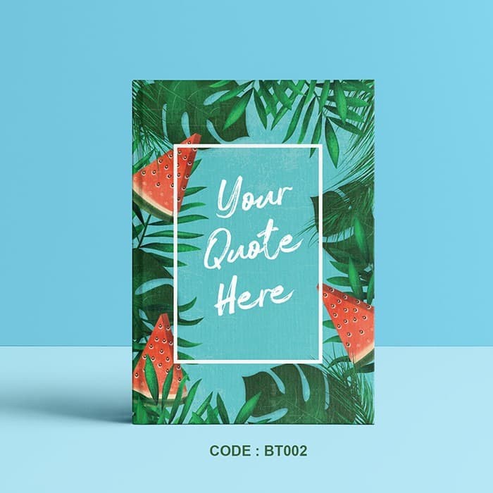 

Promo Notebook #Tropical Quote/ Custom/ Planner Dotted/ Grid/ Journal - Polos Keren