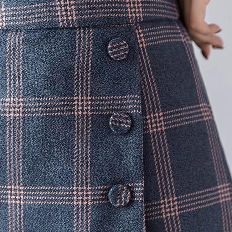 KARAKOREA 8300 Solar Korean Short Pants/Skort Skirt/Celana Pendek Wanita Gaya Korea Motif Kotak/Celana Korea Pants