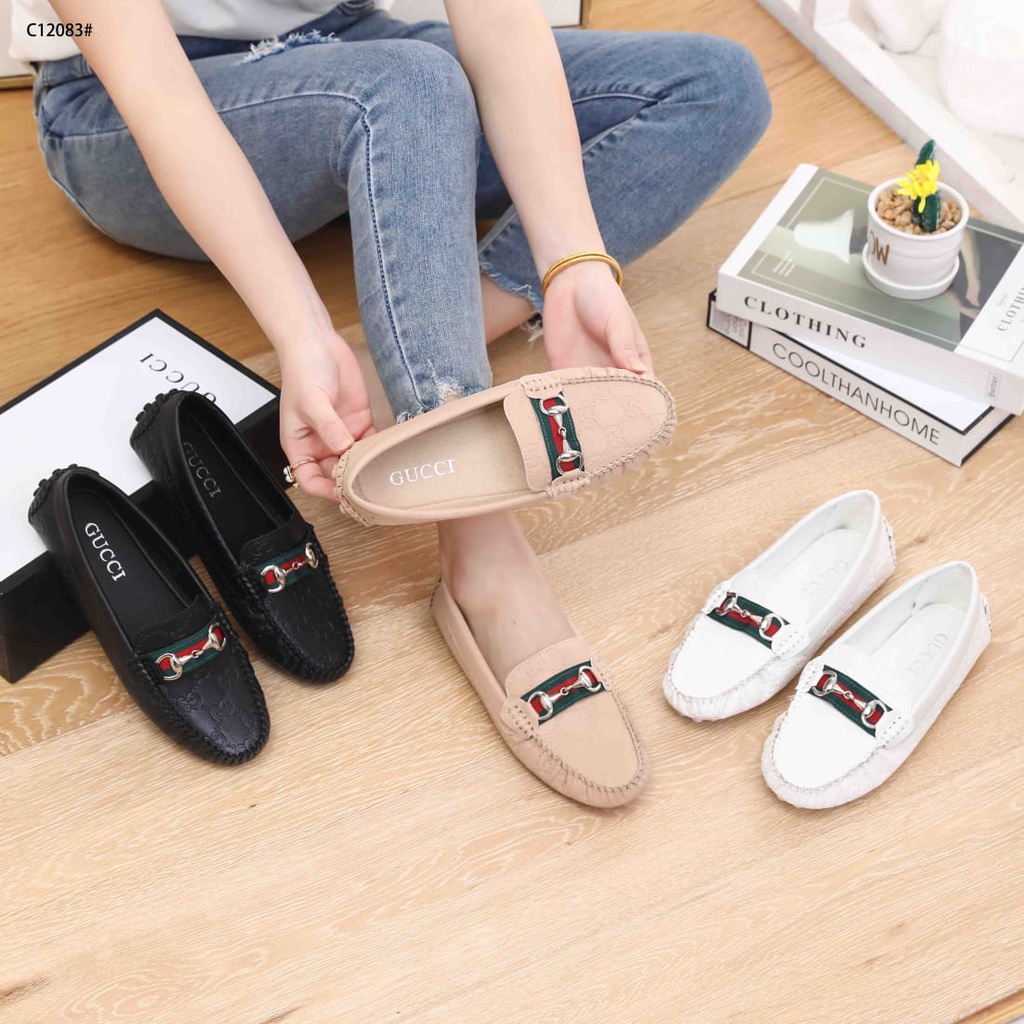 gc  GG Loafers Flat Shoes C12083#