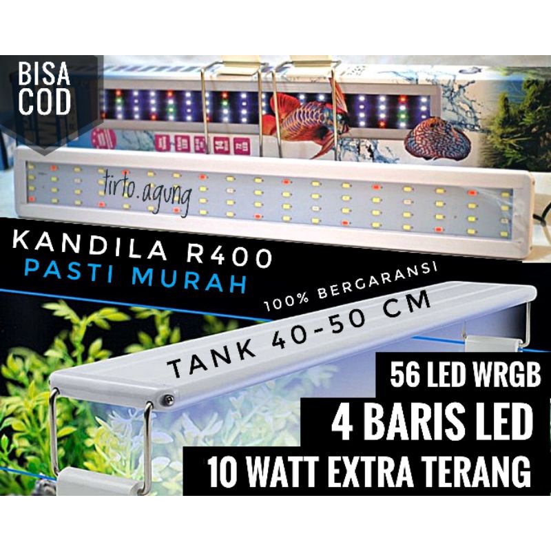 Lampu LED KANDILA S400 R400 Lebih terang dari P400 WRGB AQUARIUM dan AQUASCAPE 40cm 50cm gantung atas S 400 S-400 R-400 R Z400 400Z