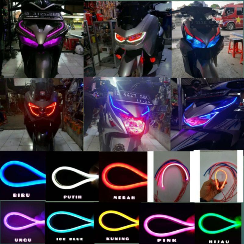 LAMPU LED ALIS TERBARU DRL FLEXIBLE 30CM NON BINTIK/AEROX/NMAX/BEAT/PCX