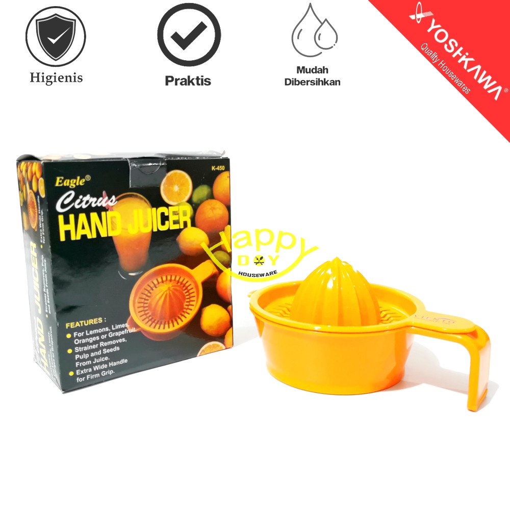 YOSHIKAWA PERASAN JERUK / LEMON MANUAL DENGAN GELAS K-450