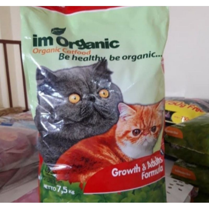 Ekpedisi Only makanan kucing im organic growth &amp; adults 7,5 kg