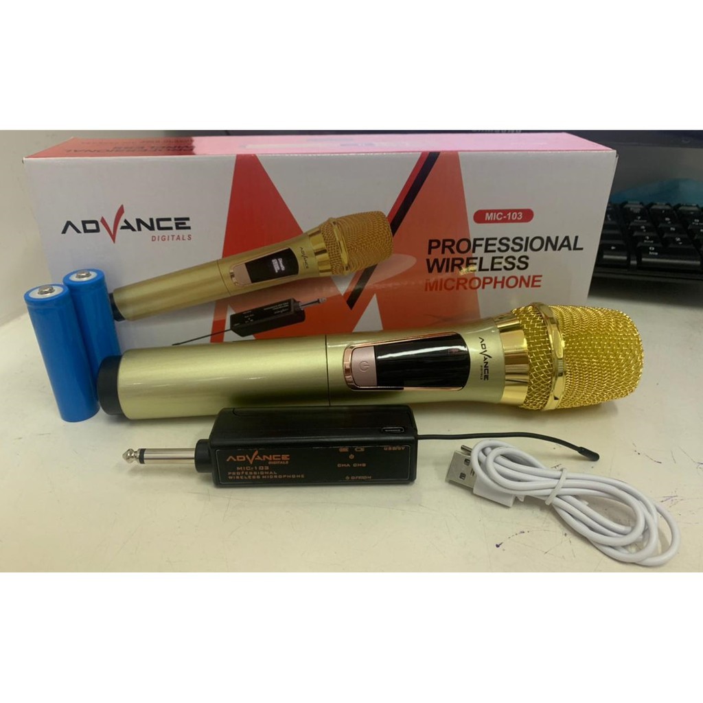 mic wireless single advance 103 microphone advance Garansi resmi