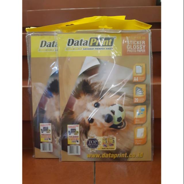 

kertas stiker glossy DataPrint - DataPrint sticker glossy photo paper 135 gsm