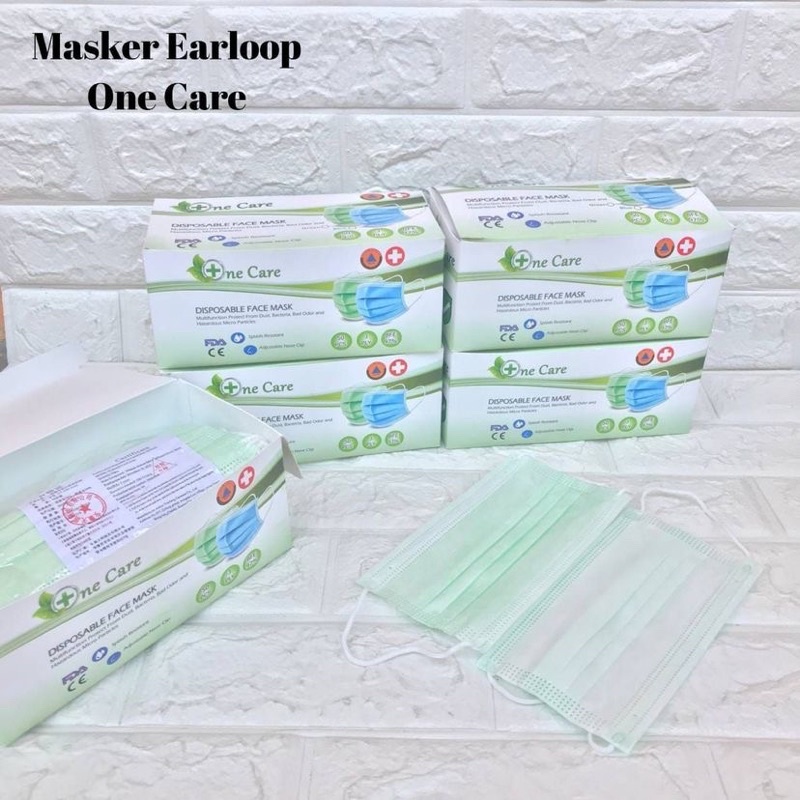 MASKER HEADLOOP DAN EARLOOP 3PLY ISI 50PCS/MASKER NON WOVEN NON MEDIS TERMURAH