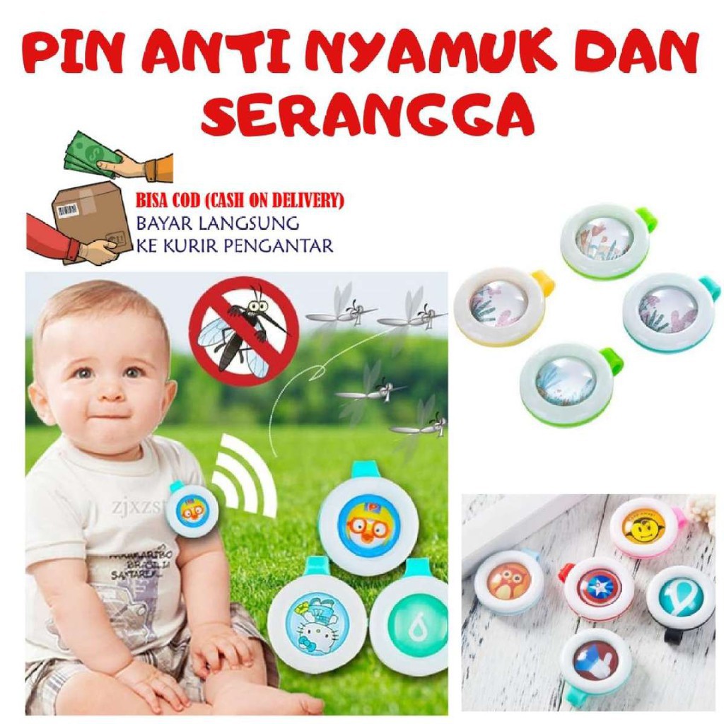 Pin Anti Nyamuk / Bikit Guard / Alat Pengaman Tidur Anti Nyamuk