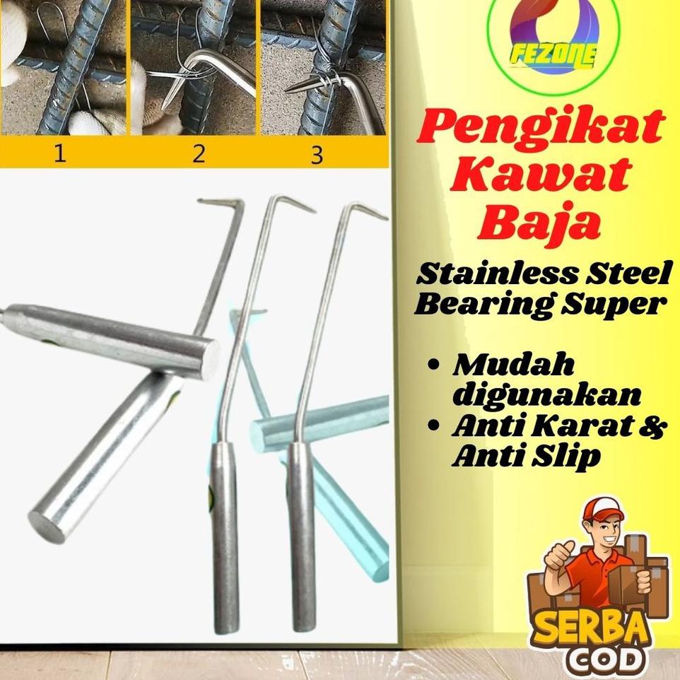 Harga Diskon Kateha Ngau Dawai Alat Pengikat Kawat Bendrat Besi Beton Full Steinless FEZONE ✪➽ ↔