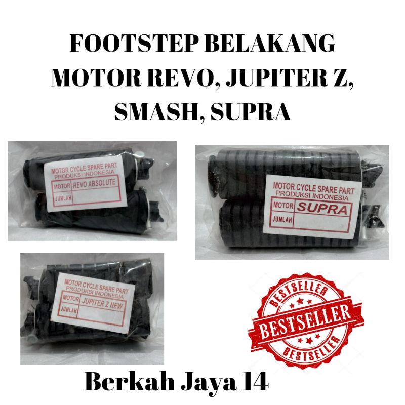 PIJAKAN KAKI FOOTSTEP REVO SMASH JUPITER SUPRA WARNA HITAM HARGA MURAH BERKUALITAS