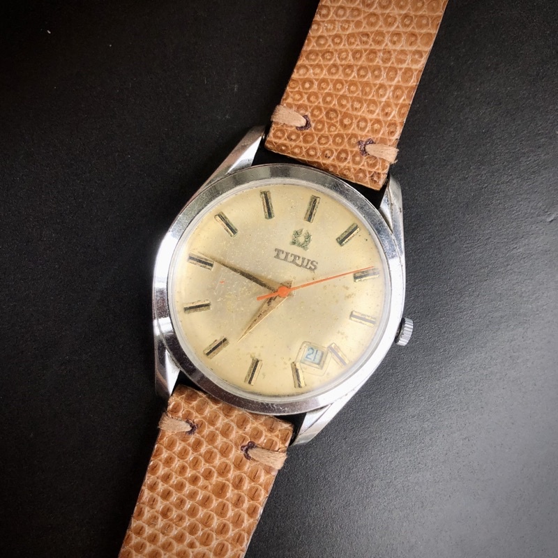 TITUS AUTOMATIC JAMTANGAN PRIA ORIGINAL VINTAGE SWISS MADE