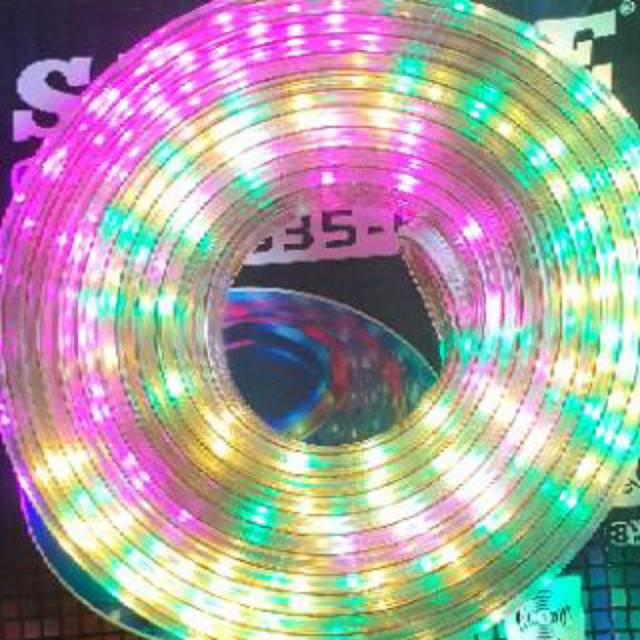 Paket Lampu Led Strip , Panjang 10 Meter RGB Warna warni