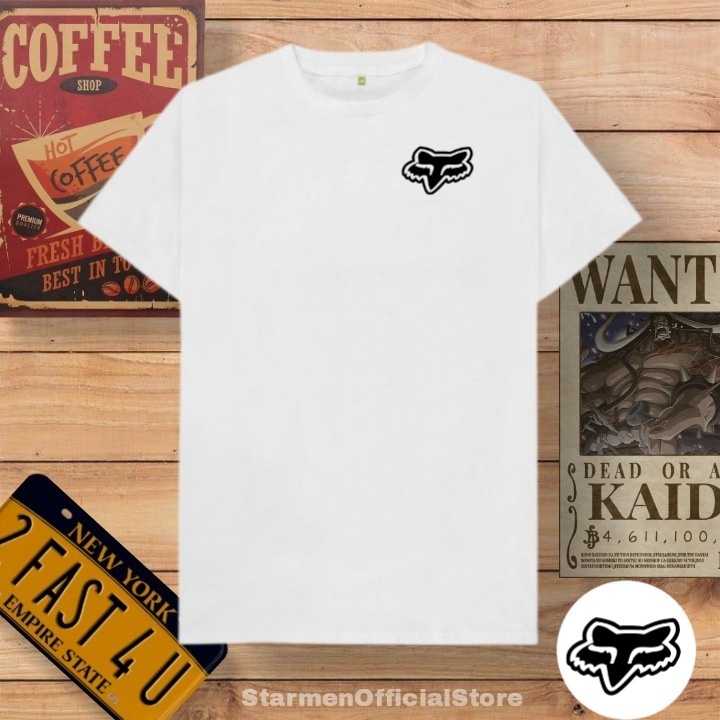 Kaos Distro Unisex FOX Katun Combed 30s / sablon polyflex /polyflex premium / Pakaian Pria Wanita Atasan Cowok Cewek /kaos kekinian / kaos viral / tshirt tumbrl tee basic /SIZE M , L , XL , XXL / kaus oblong oversize kaos murah best seller ready