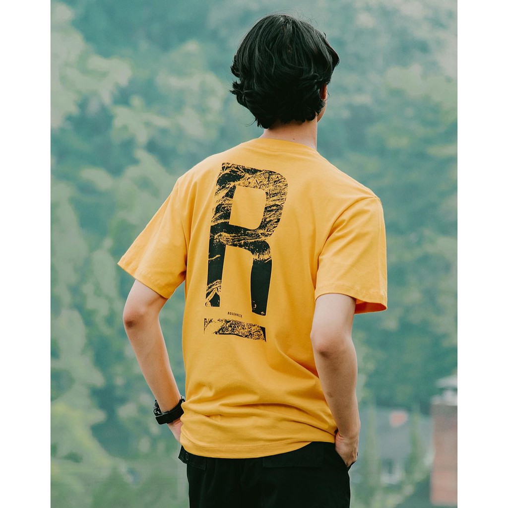 Kaos Roughneck T400 Mustard Scratch  |Baju Roughneck | Baju Kaos Roughneck | T-Shirt Roughneck