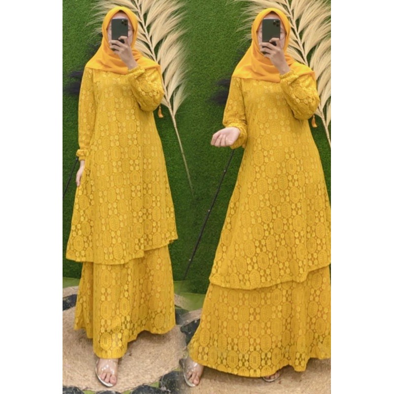 Gamis brokat Malaysia